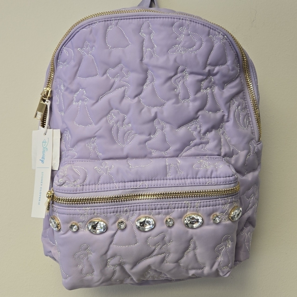 Stoney Clover Lane Disney Princess Royal Treatment Classic Backpack Lavender - Picture 5 of 15
